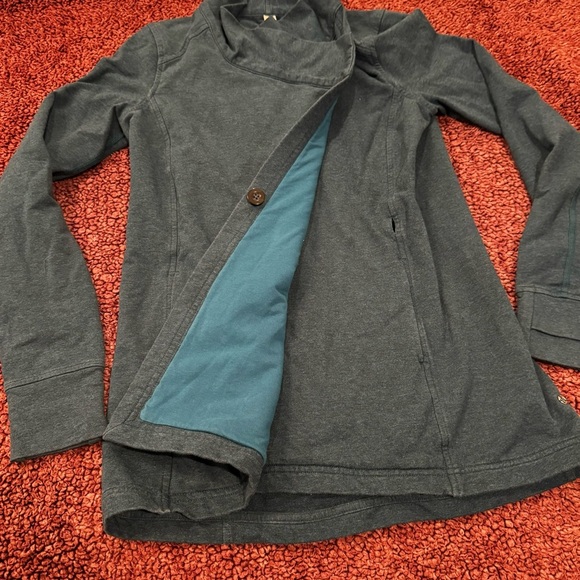 LULULEMON Coast Wrap II teal women’s jacket, size 4 - Picture 2 of 13